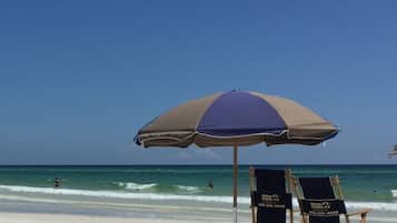 Beach nearby, sun-loungers
