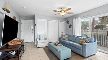 Smart TV, DVD player, books