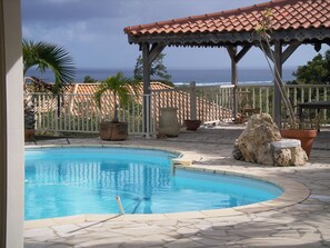 Pool - Villa Mahogany and its bungalow in Sainte Anne (Sainte Anne)