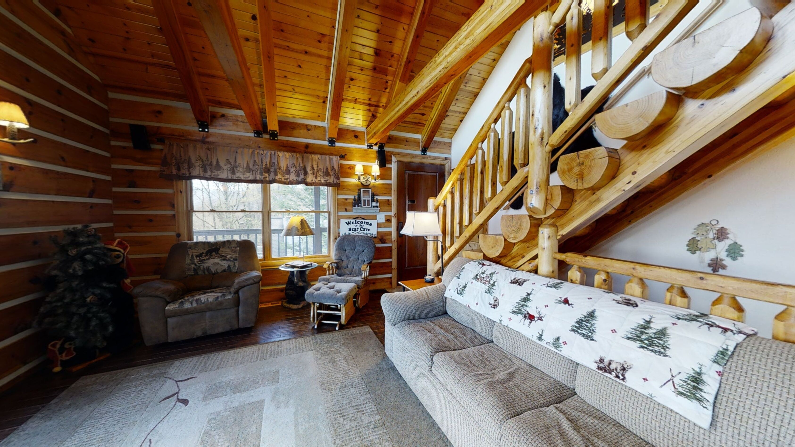 Bear Cave 4 Bedroom Cabin by RedAwning