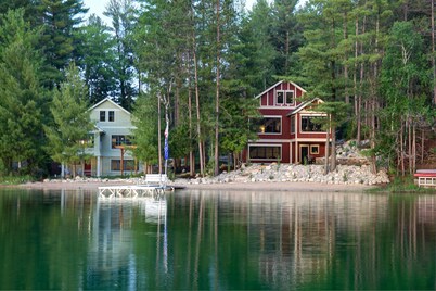 Two Side By Side Luxury Lakeside Homes With Dock, Sandy Beach, Kayak/SUPs