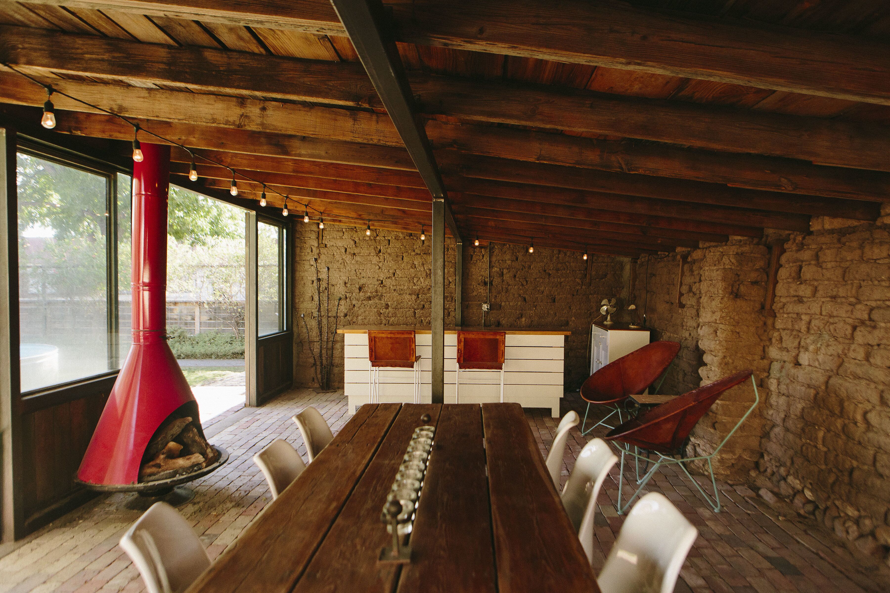 dining shed in our communal space