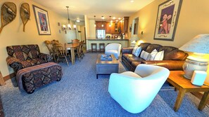 TV, fireplace, DVD player