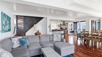 Télévision, cheminée, Netflix, livres