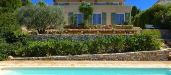 Villa Santa Ana, air conditioning, oppvarmet basseng, barnas paradis, WIFI, Utsikt
