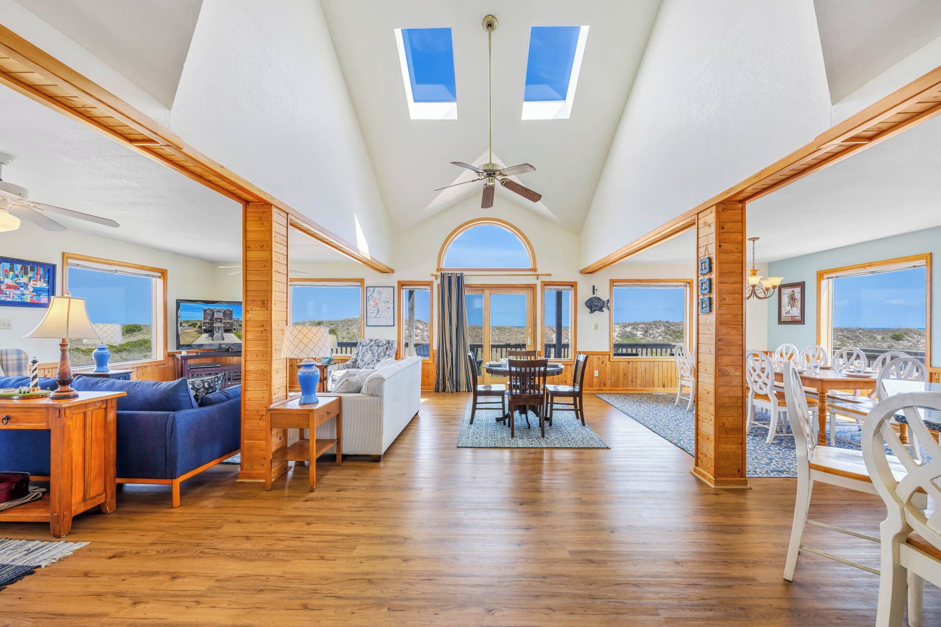 TV, DVD player, books