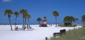 Vlak bij het strand