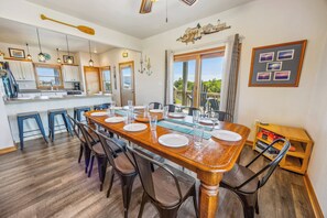 Dining - Canalfront Home in Avon with Hot Tub, Private Boat Dock, Kayaks, and Game Room (Avon)