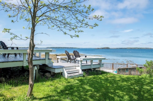 Charming 3BR, 1.5BA beachfront cottage with multi-level decks