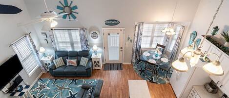 Smart TV, video games, DVD player, books