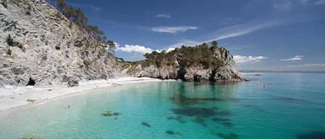 Una spiaggia nelle vicinanze