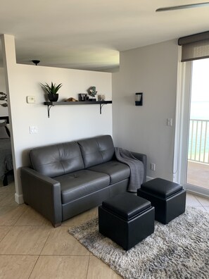 Smart TV, DVD player, books, stereo