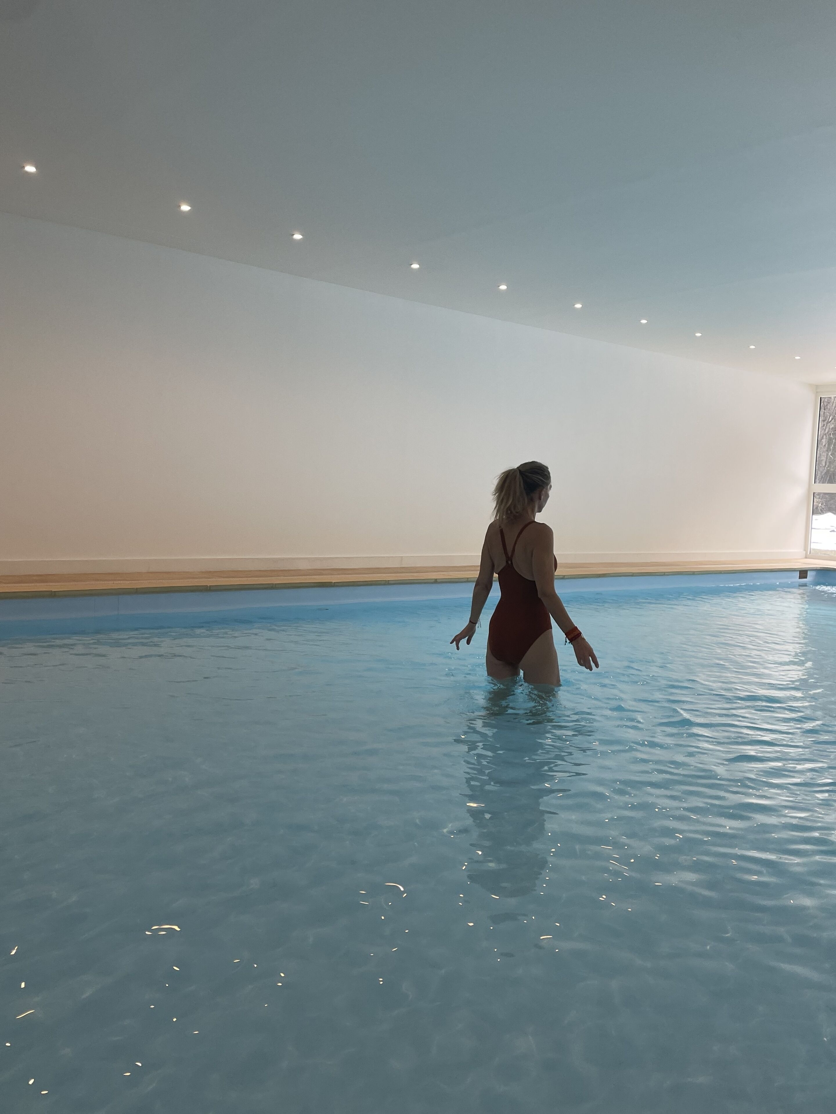Indoor pool, a heated pool