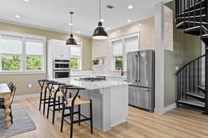 Dishwasher, dining tables - Morrow Cottage – Old Florida Beach 30A | Steps to the Gulf, Heated Pool & Wi-Fi (Old Florida Beach)