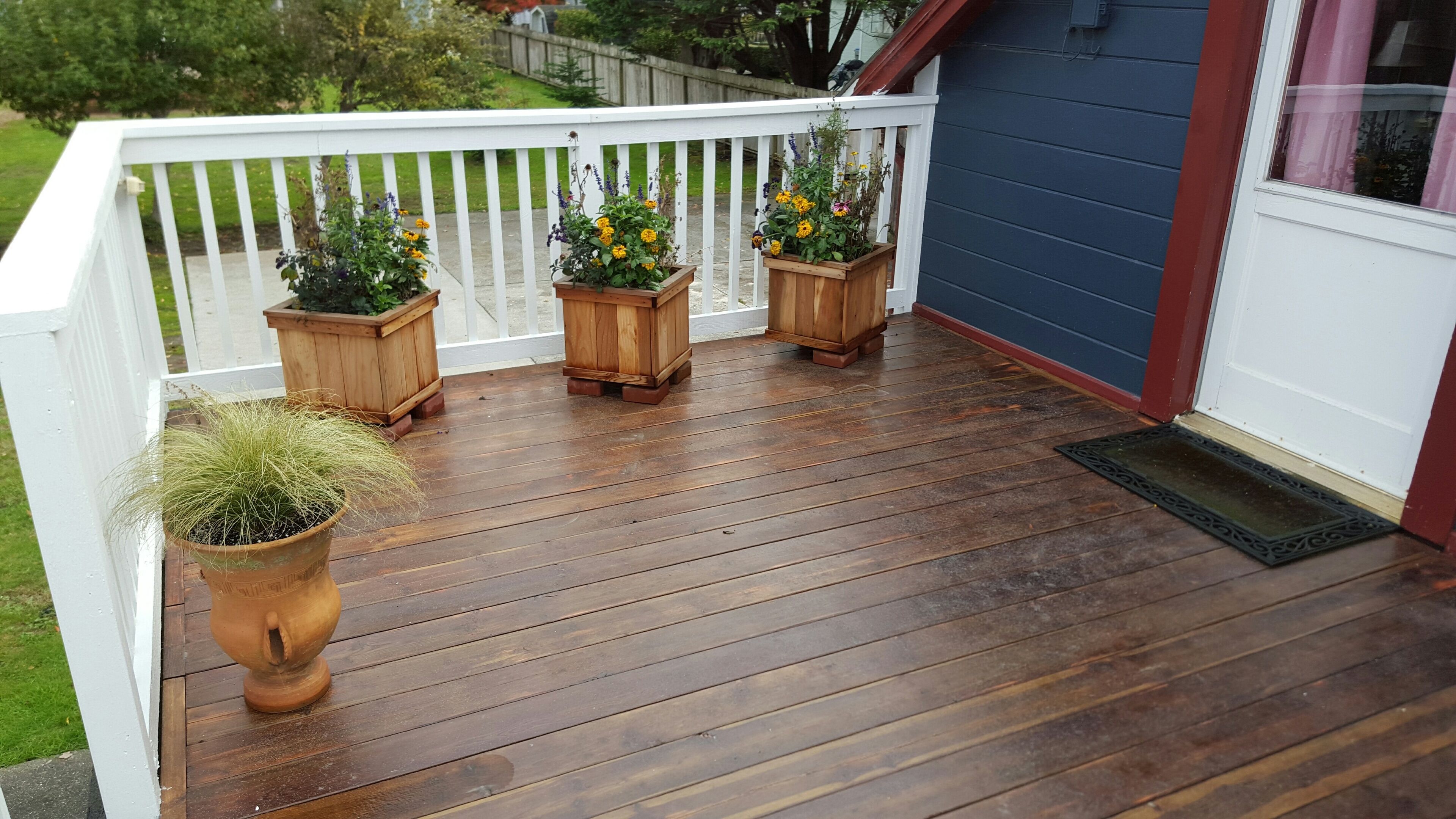 Refinished deck August 2015