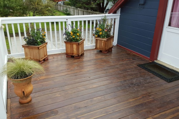 Refinished deck August 2015