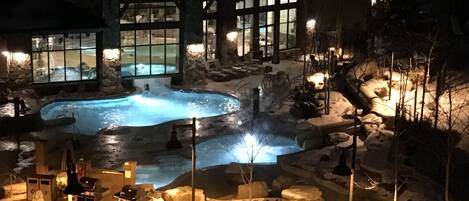 Indoor pool, outdoor pool