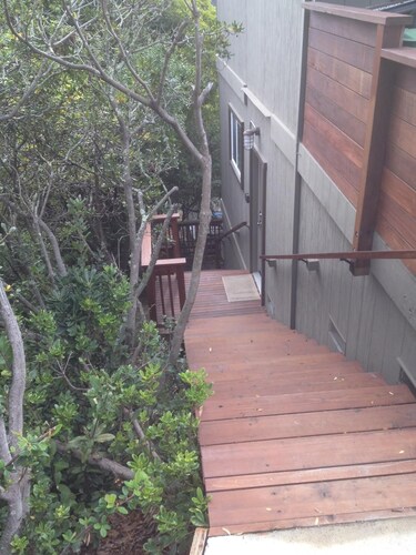 Kodikas studio Mill Valleyin kukkuloilla.