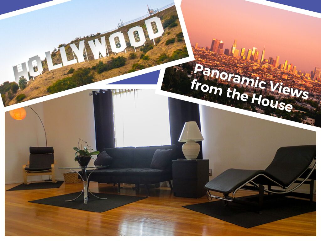 Monthly ACTUAL VIEWS from home &large DECK-Hollywood Sign, Los Angeles &Griffith