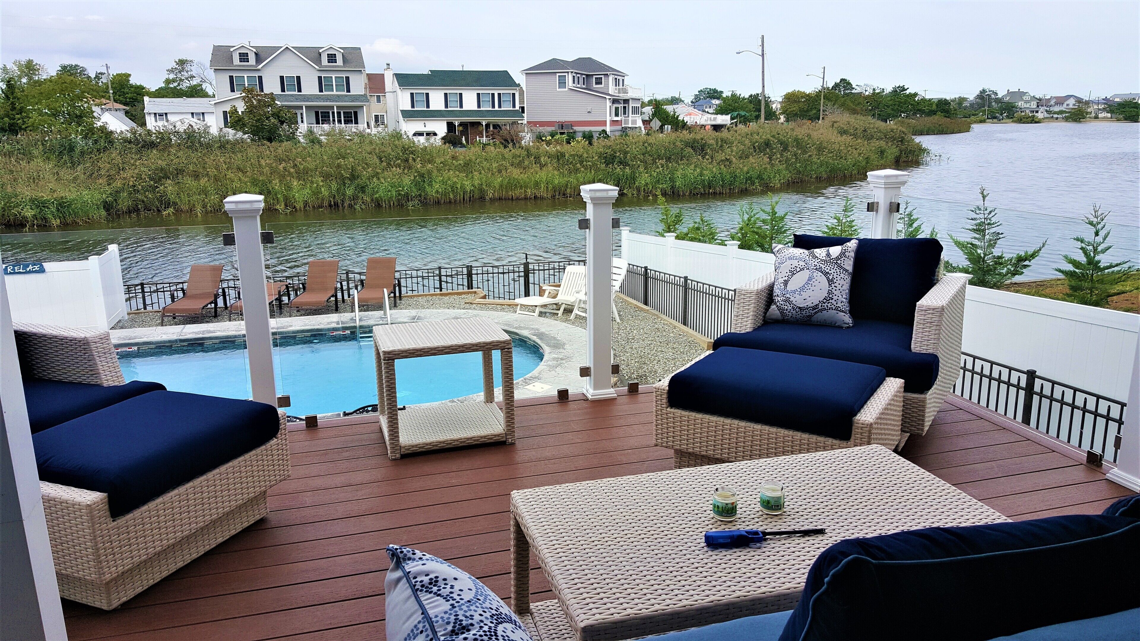 Custom Lakefront Beach House with HEATED POOL!
