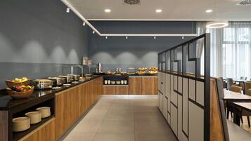 Tägliches Frühstücksbuffet gegen Gebühr