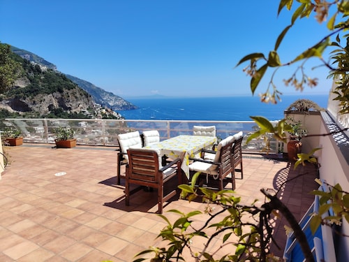 Stunning Haus in Positano mit privater Terrasse, kostenlose Parkplätze und herrliche Aussicht 