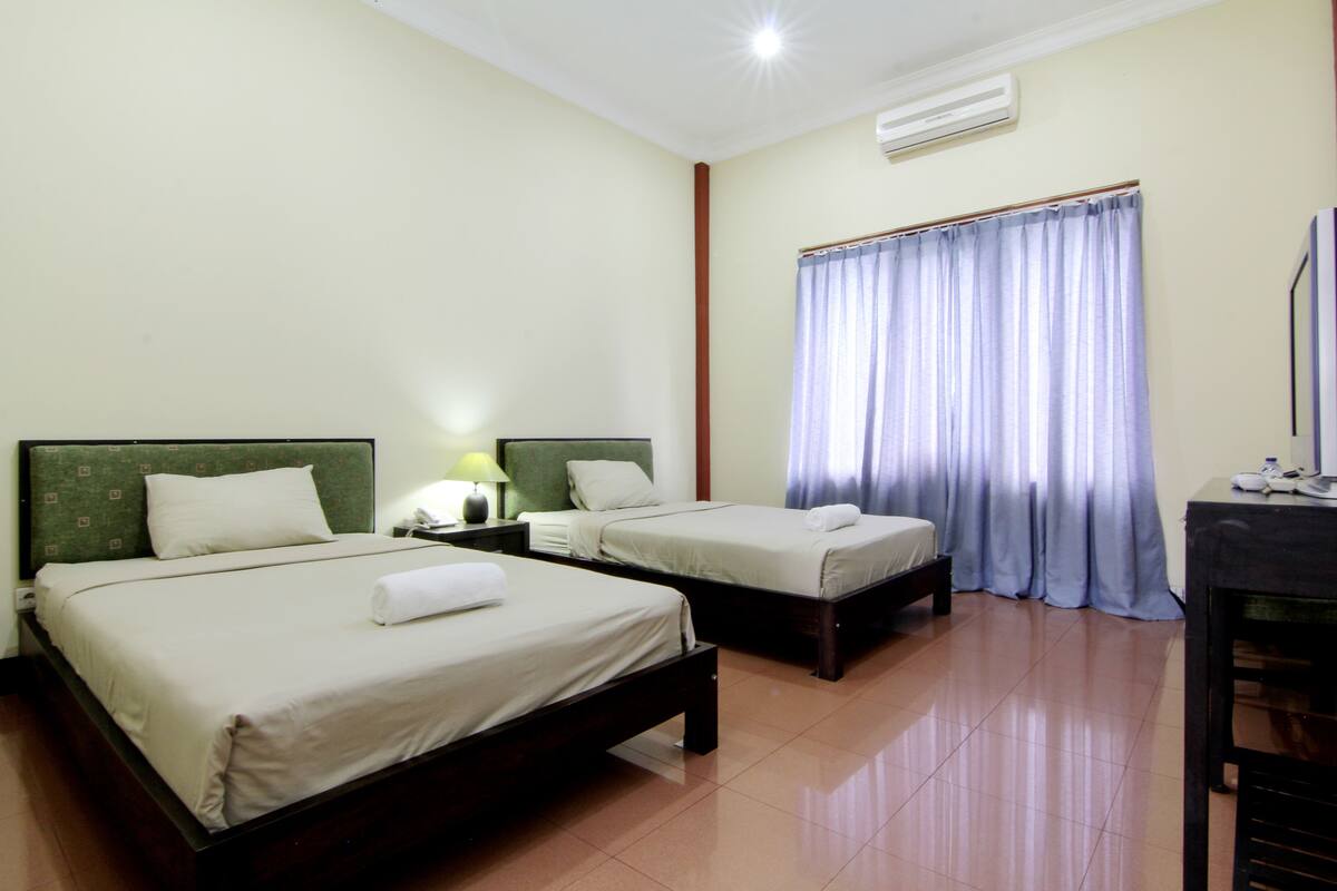 디럭스 트윈룸 | 무료 WiFi, 침대 시트