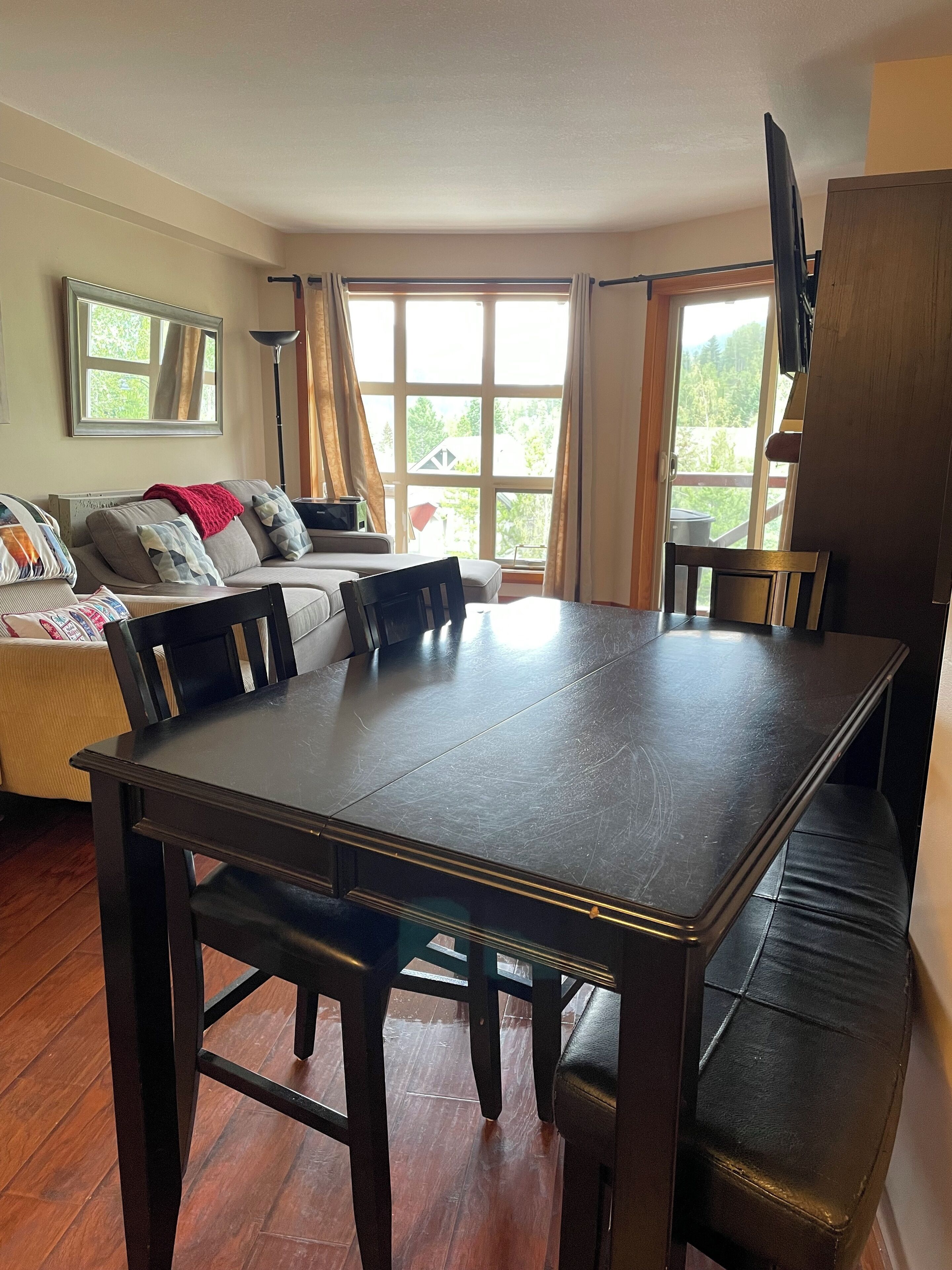 Cleaning fee included!hot pools and sauna at this building . Ski in ski out!