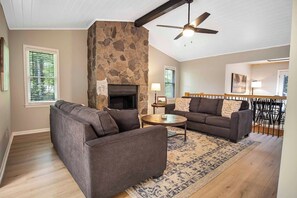 TV, DVD player, foosball, table tennis