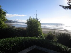 På stranden og strandhåndklær