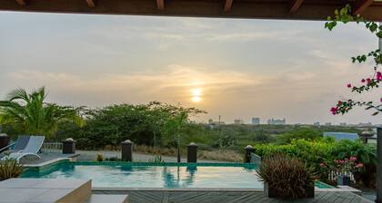 Exclusive adults only retreat close by the beach with breathtaking views.