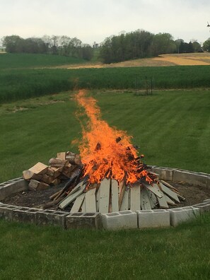 Fireplace - Country Home w/ Private Pool Tennis Court Farm Setting near Lancaster Hershey (Mount Joy)