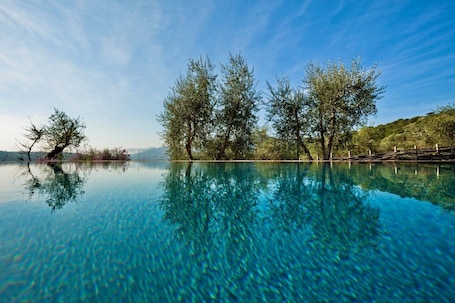 Una piscina climatizada