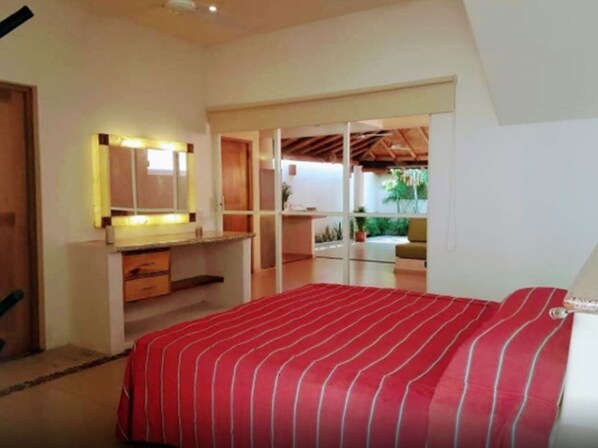 Family House, Multiple Beds, Accessible, Garden View | In-room safe, blackout drapes, iron/ironing board, free WiFi - Casa De Los Angeles (Zihuatanejo)