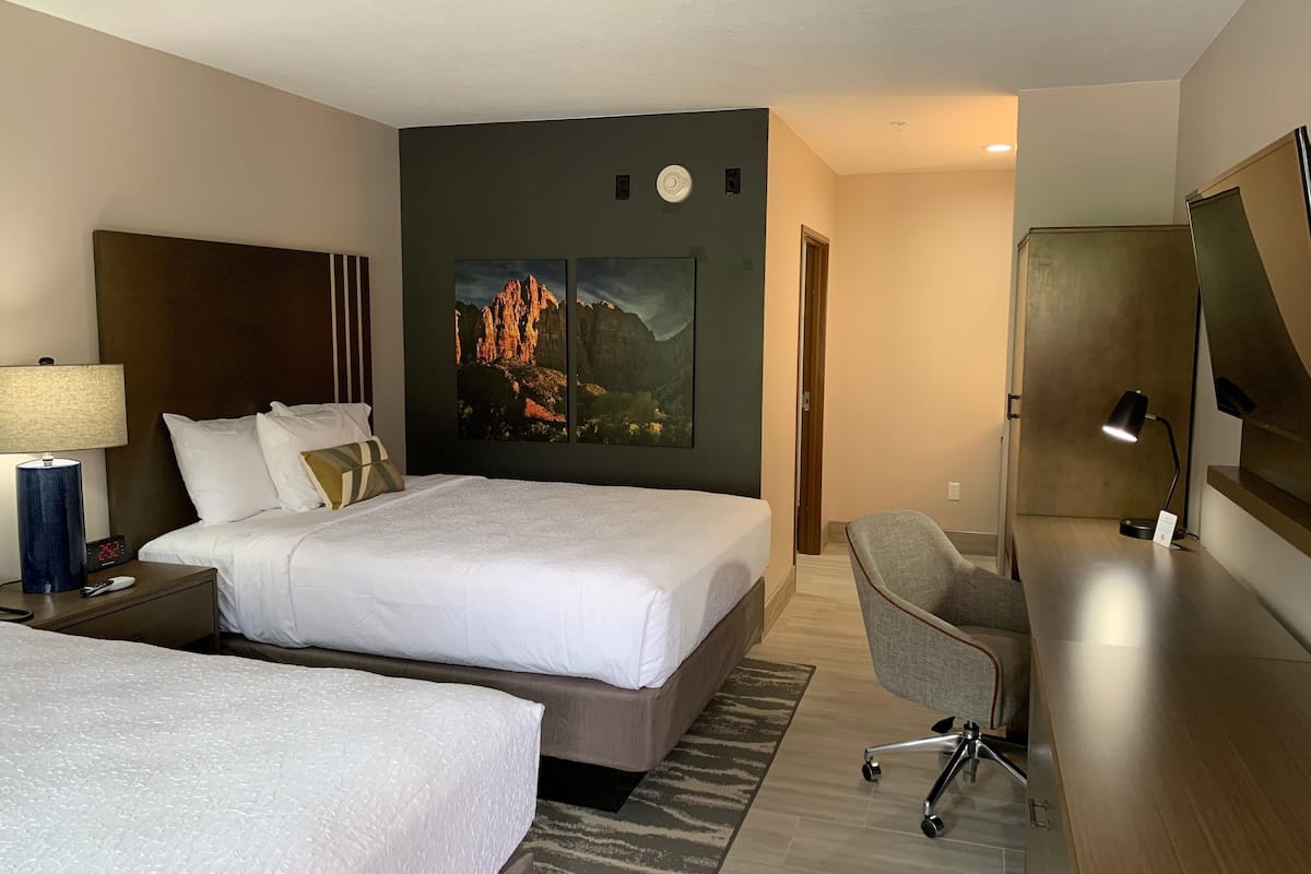 blackout curtains, iron/ironing board, free wifi, bed sheets