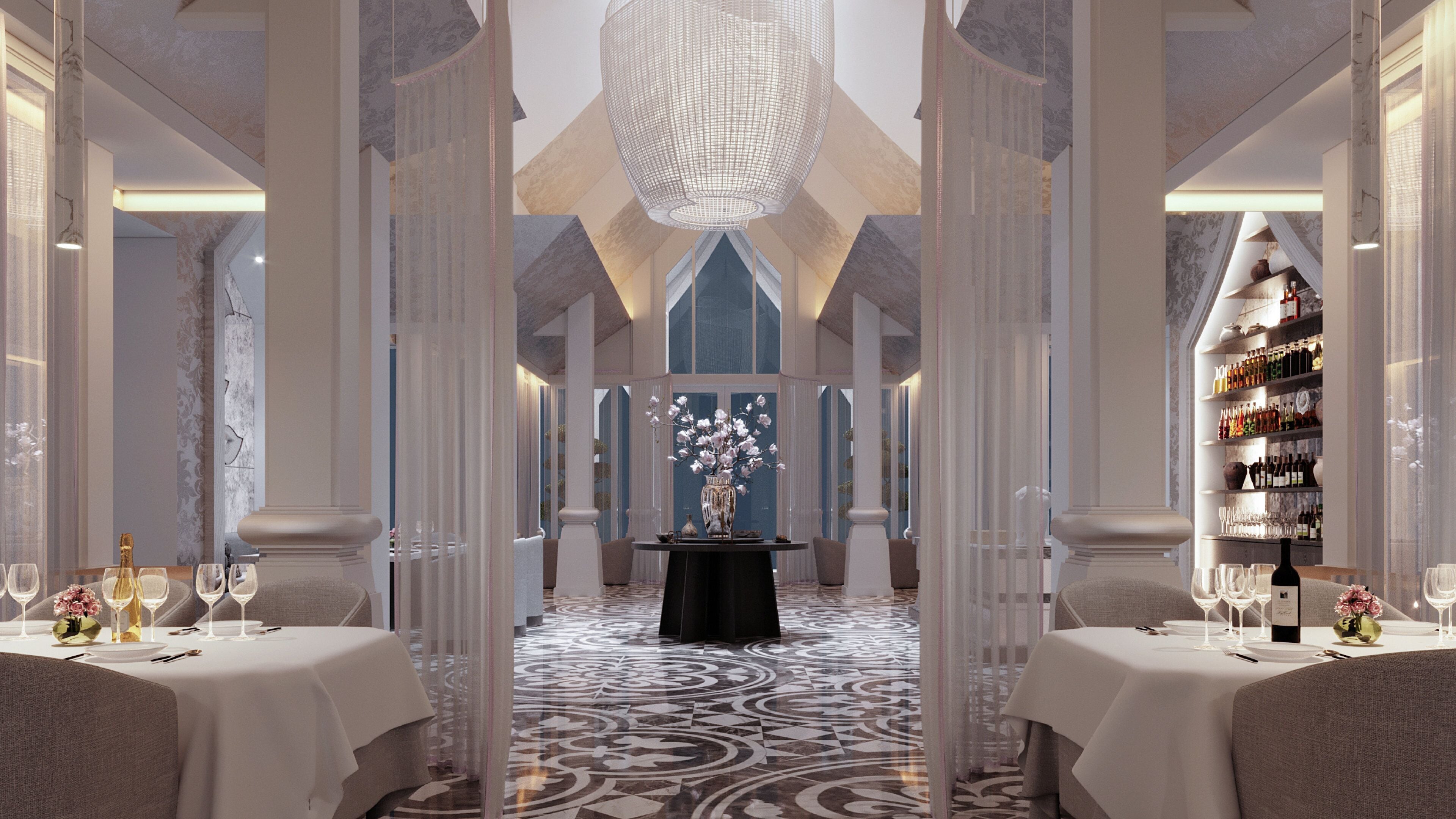 6 restaurants, breakfast, lunch, dinner served; thai cuisine