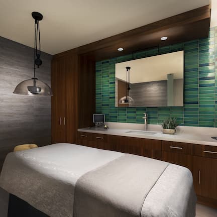 Steam room, body treatments, hot stone massages, deep-tissue massages