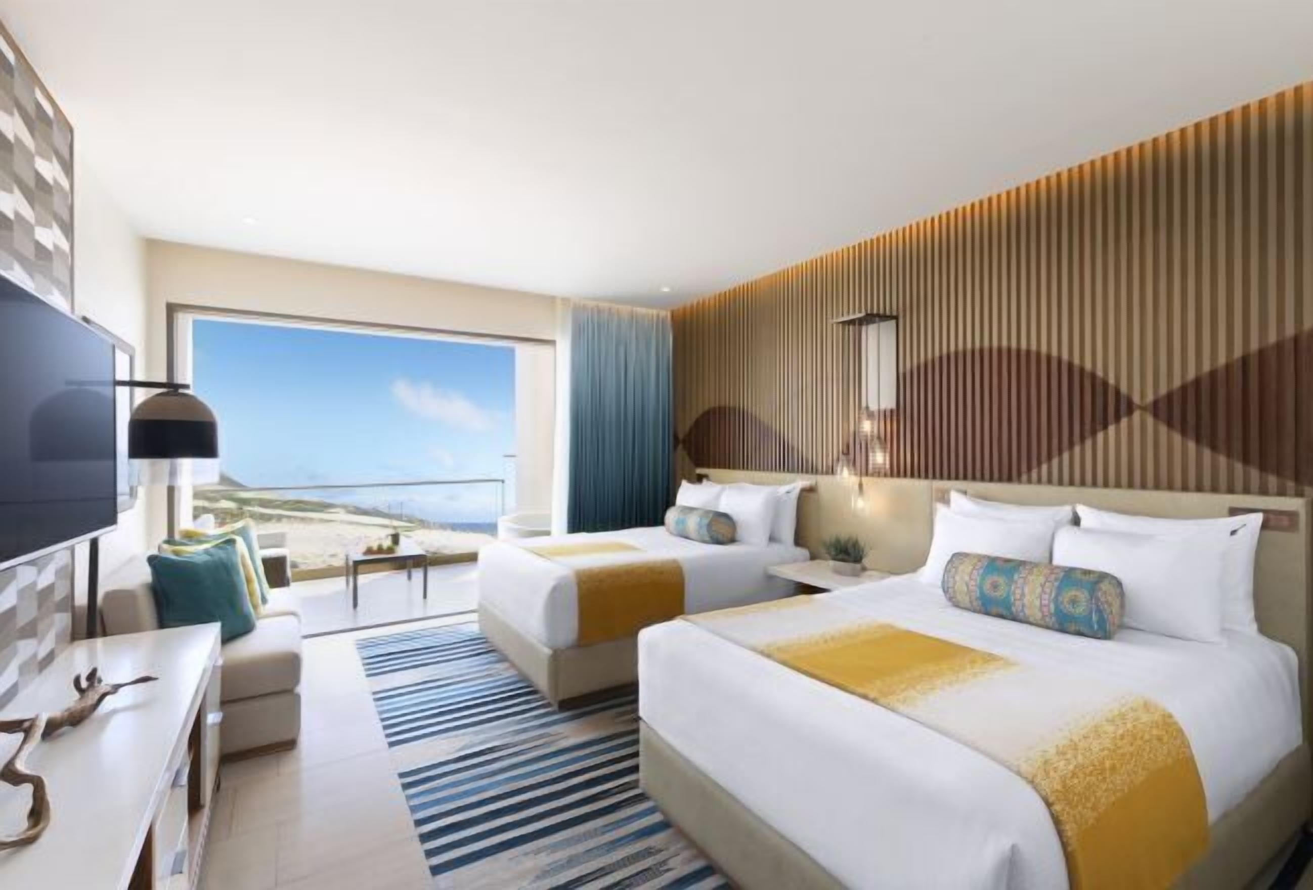 Seprai katun Mesir, seprai premium, selimut bulu angsa, dan minibar