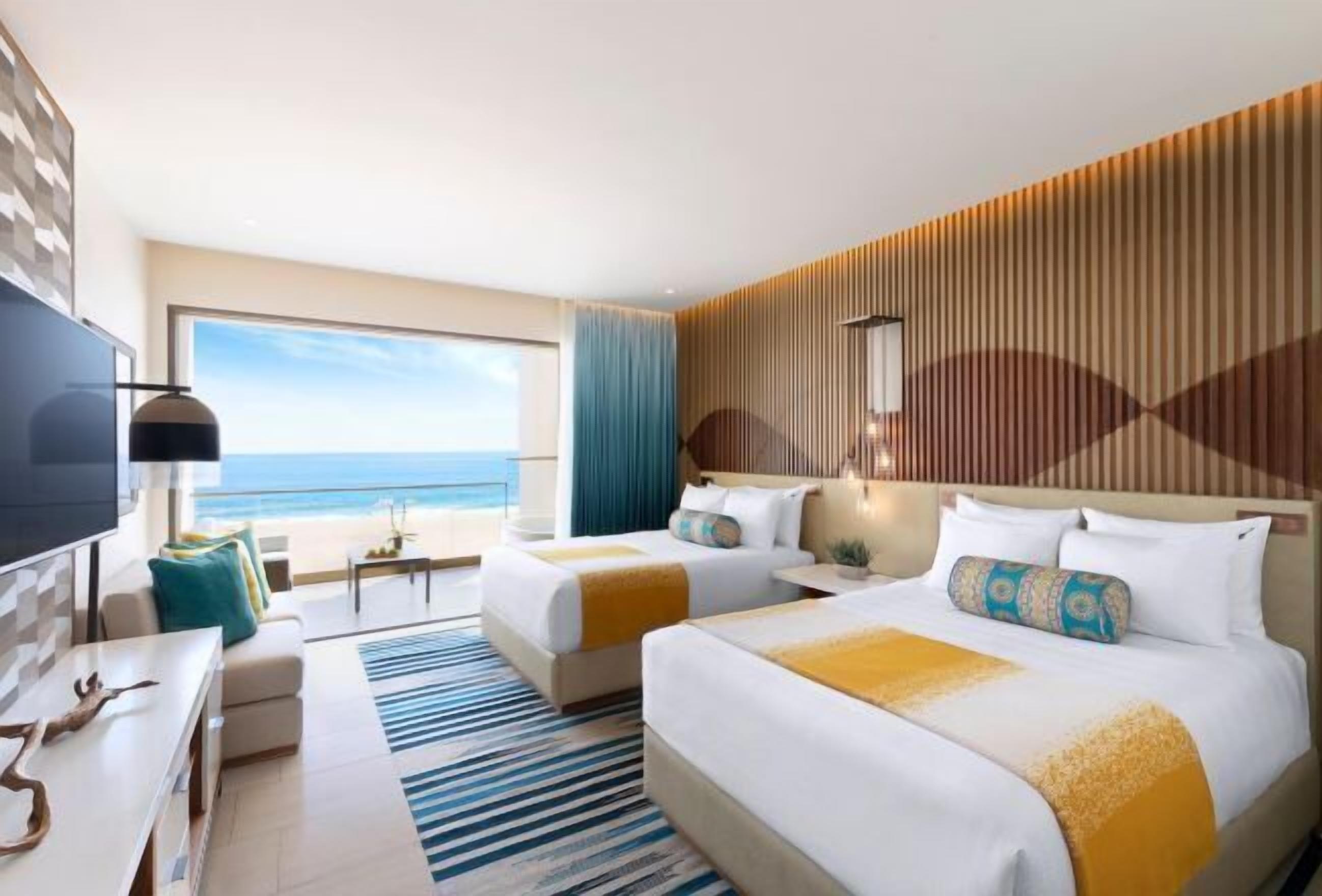Seprai katun Mesir, seprai premium, selimut bulu angsa, dan minibar