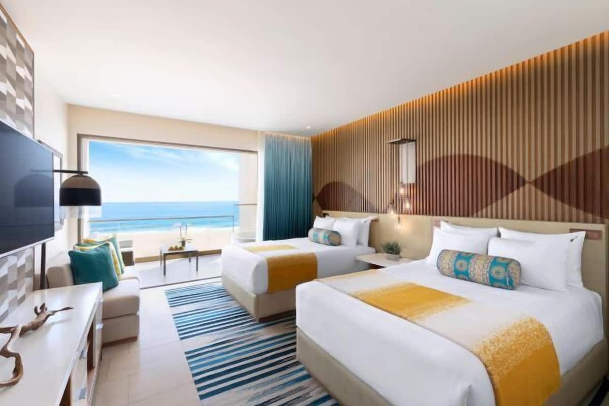 Lakens van Egyptisch katoen, luxe beddengoed, donsdekens, een minibar