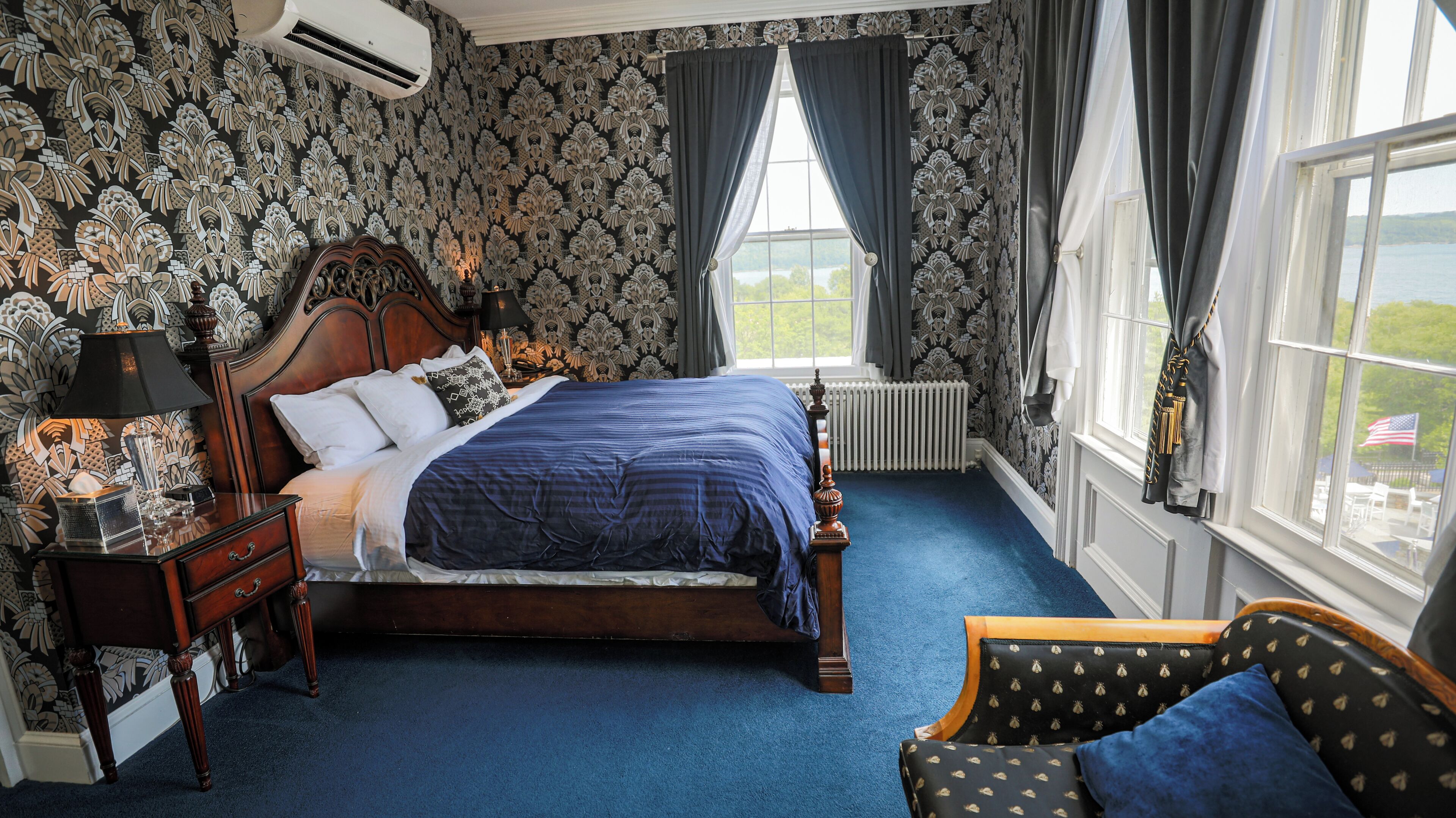 Victorian Inn Garden Room | Premium bedding, pillowtop beds, iron/ironing board, free WiFi
