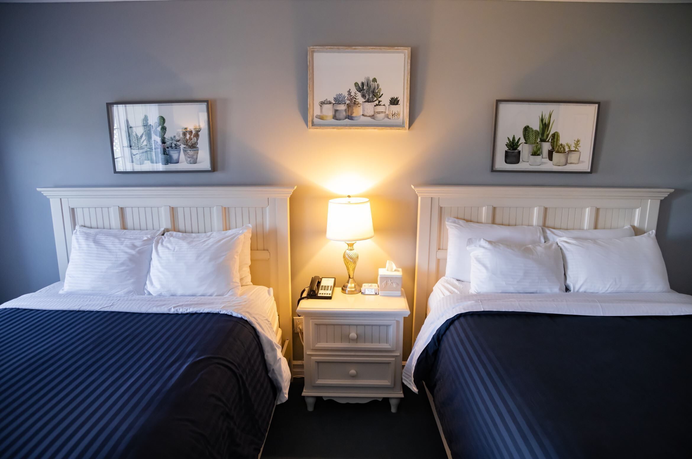 Lakeview Double Queen | Premium bedding, pillowtop beds, iron/ironing board, free WiFi