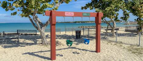 Sun loungers, beach towels