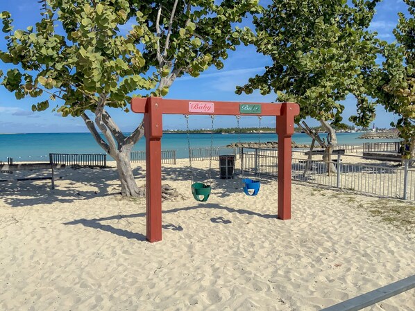 Sun loungers, beach towels