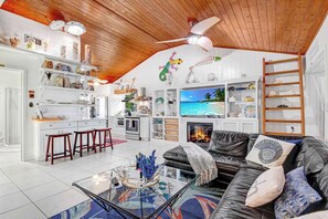 TV, fireplace, stereo, offices