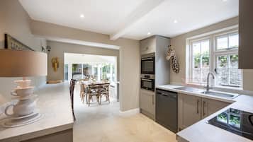 Microwave, dishwasher, highchair