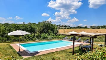 Außenpool, Liegestühle