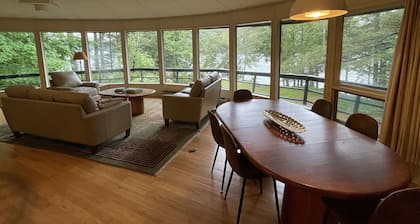 The River House, a Private Waterfront Retreat in the Heart of Maine