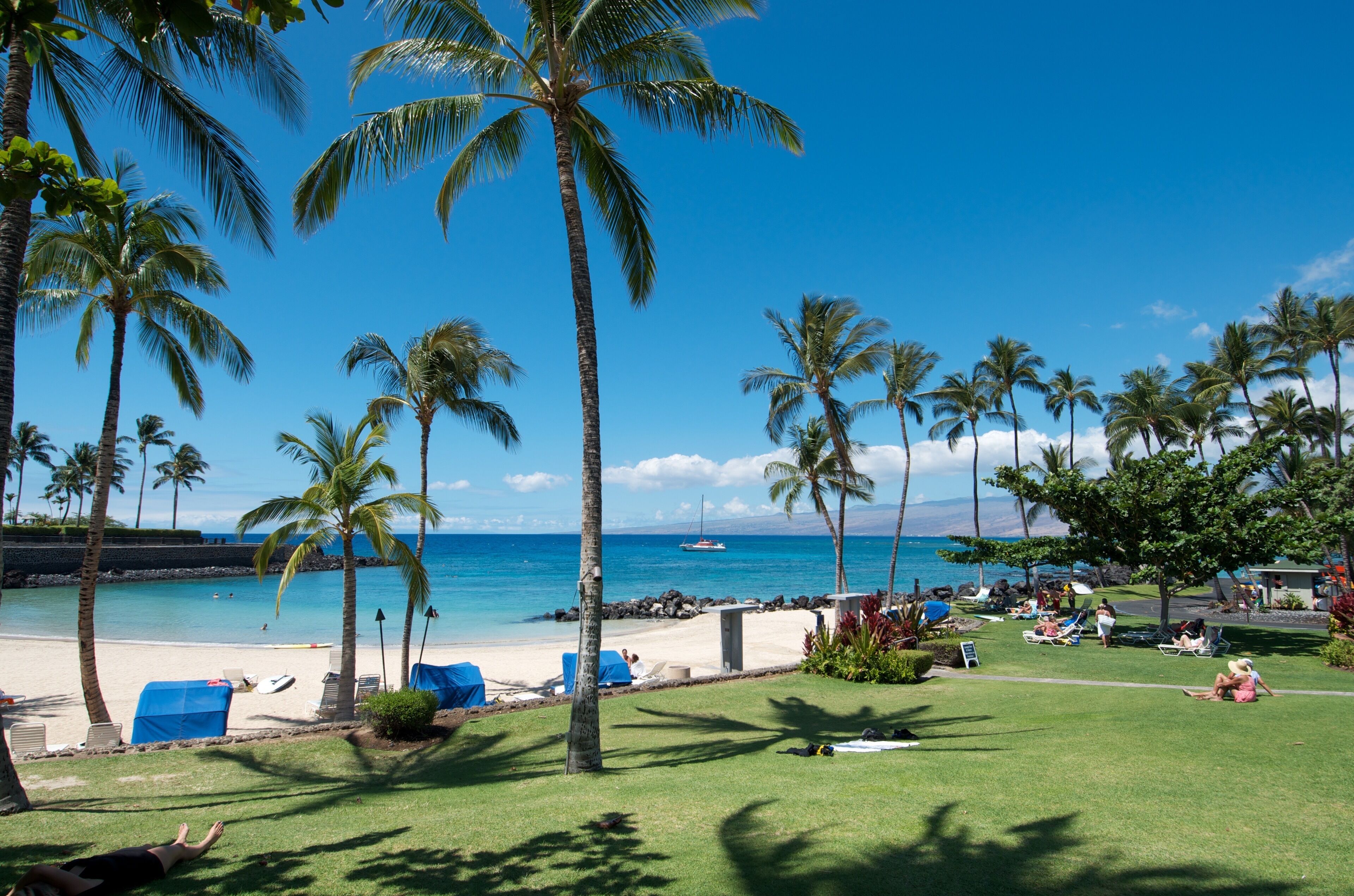 Am Strand, Strandtücher