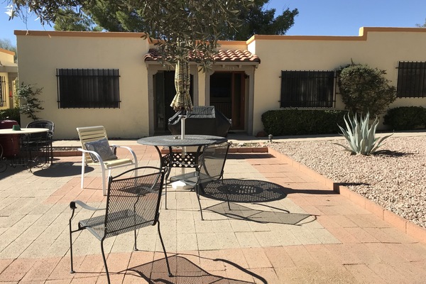 Patio area in front of our entry door.